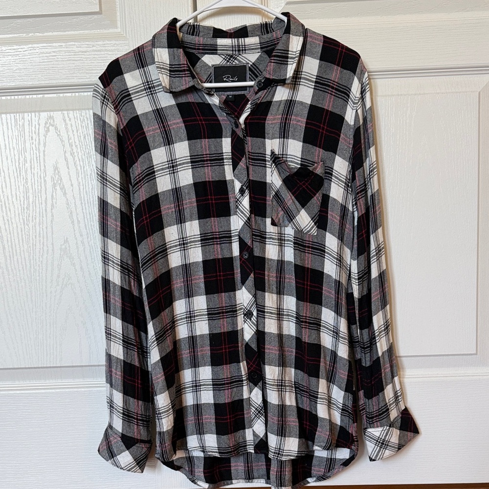 Rails plaid button up